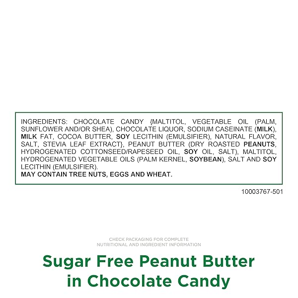 RUSSELL STOVER SUGAR FREE PEANUT BUTTER CHOCOLATE CANDY, 2.4 OZ. BAG (PACK OF 10)