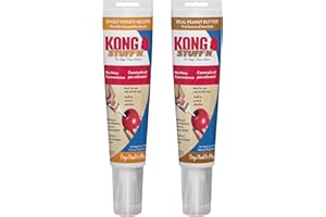 KONG Stuff'N - Paste for Stuffing Dog Treats - Healthy with Natural Ingredients - Creamy Dog Treat in Tube - Peanut Butter (5 oz) & Sweet Potato (5 oz)