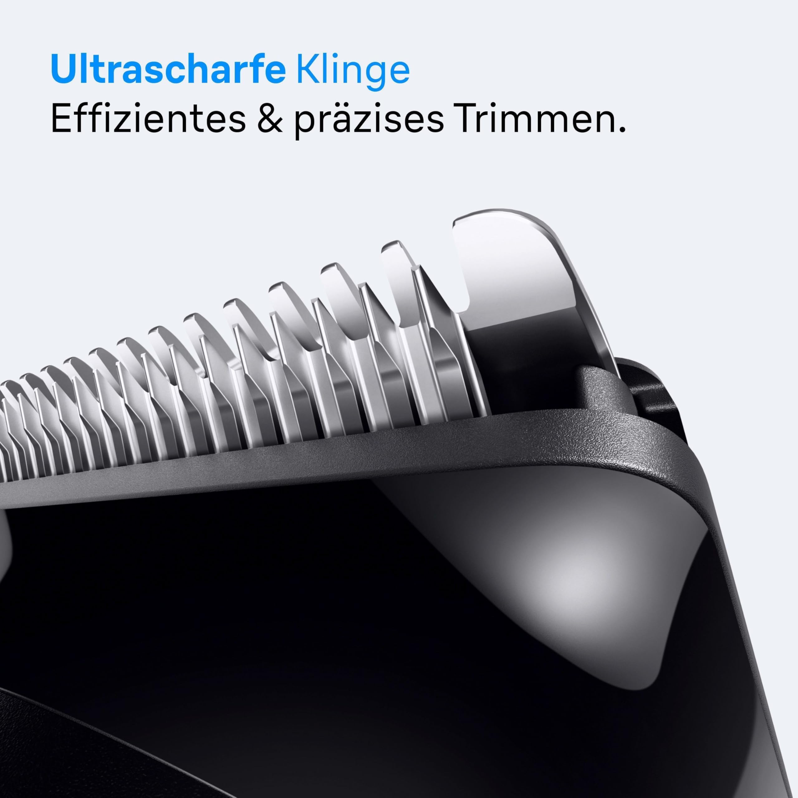 Braun All-in-One Series 3, 8-in-1 Multigroom, Barttrimmer, Haarschneider, Haarschneidemaschine für Gesicht und Kopf, 50 Min Akku, 14 Längen (3–21 mm), AIO3545, Schwarz 4