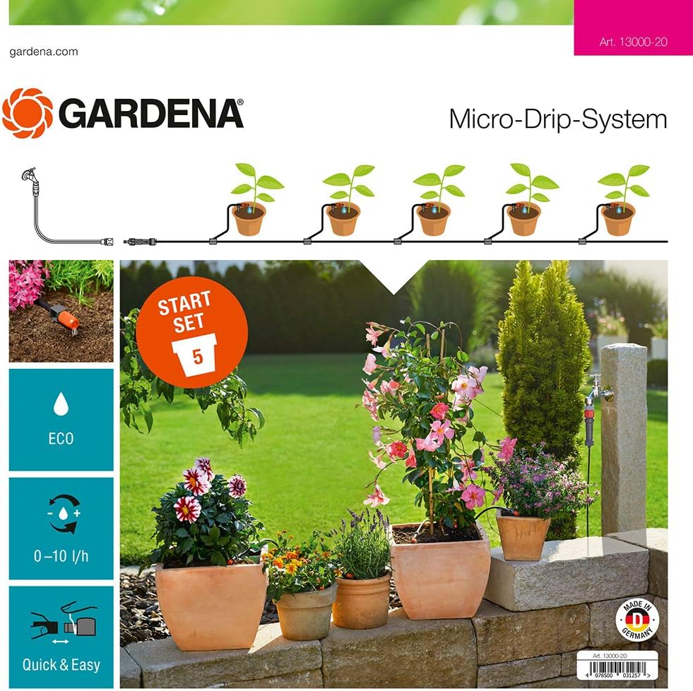 Gardena 13002-20 Set de Inicio M automático, el práctico Sistema ...