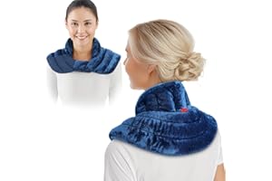 Comfytemp Microwavable Heating Pad for Neck and Shoulders, 2.8LB Weighted Microwave Heat Pad for Neck Warmer, Reusable Wheat 