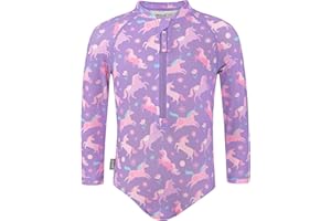 Jan & Jul Long Sleeve 1-pc Girls' UV Swim-Suit Rash Guard (Baby, Toddler, Kids)