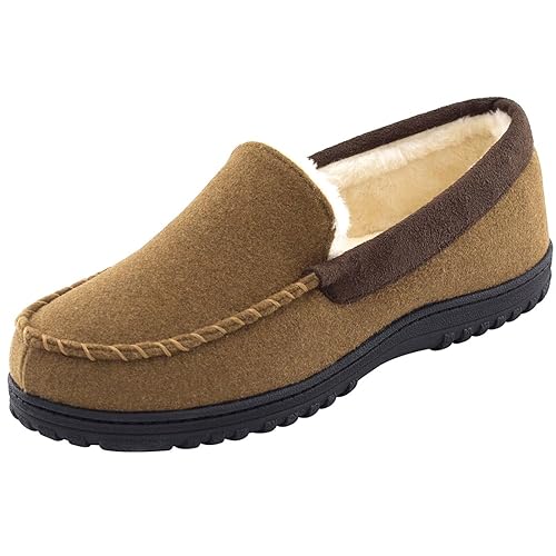 sherpa lined moccasin slippers