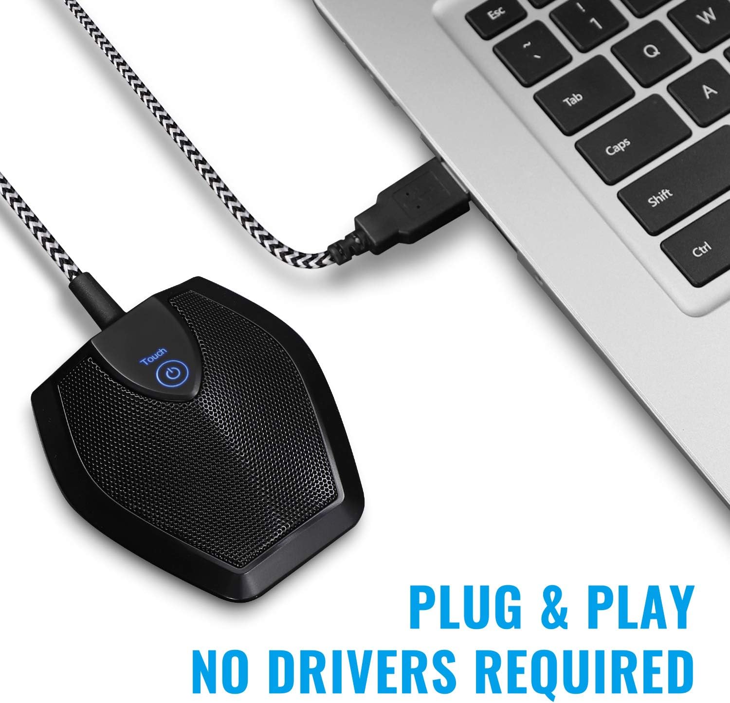 TONOR Conference USB Microphone, Omnidirectional Condenser PC Mic for Video Conference, Recording, Skype, Online Class, Court Reporter, Plug & Play Compatible with Mac OS X Windows PC Compute: Computers & Accessories