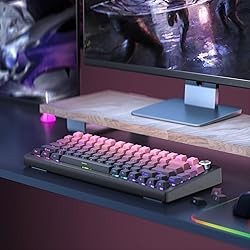 Hkfos Gradient Side Print Keycaps Pink, Double Shot