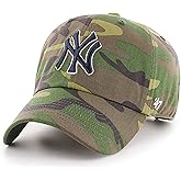 '47 New York Yankees Unwashed Camo Clean Up Slouch Fit Dad Hat