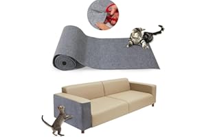 MONBEYEE Large 118.1"x15.8" Cat Scratching Mat - Cat Carpet with Self-Adhesive Trimmable-Adhesive Carpet, Cat Scratch Furniture Protector Replacement for Cat Tree Shelf Shelves Couch Furniture DIY Protector