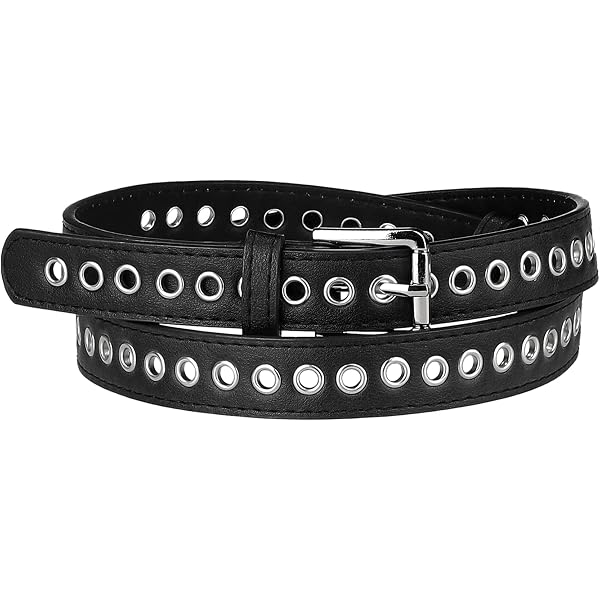 Idopy Gothic Punk Women`s Circle Studded Rivet Faux Leather  display picture 1