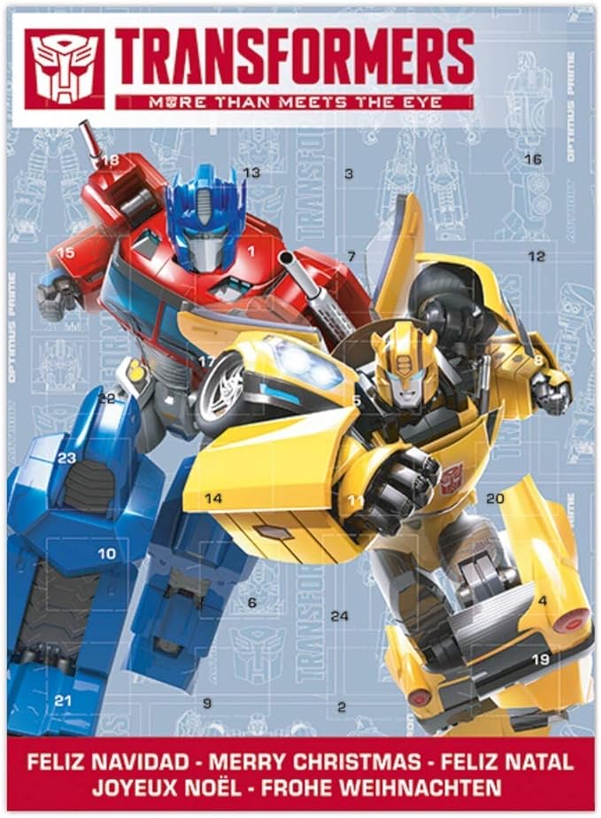 Transformers Bumblebee Optimus Prime Milk Chocolate Advent Calendar 2019 ORDER BEFORE NOVEMBER Transformers Bumblebee Optimus Prime Milk Chocolate Advent Calendar 2019 ORDER BEFORE NOVEMBER