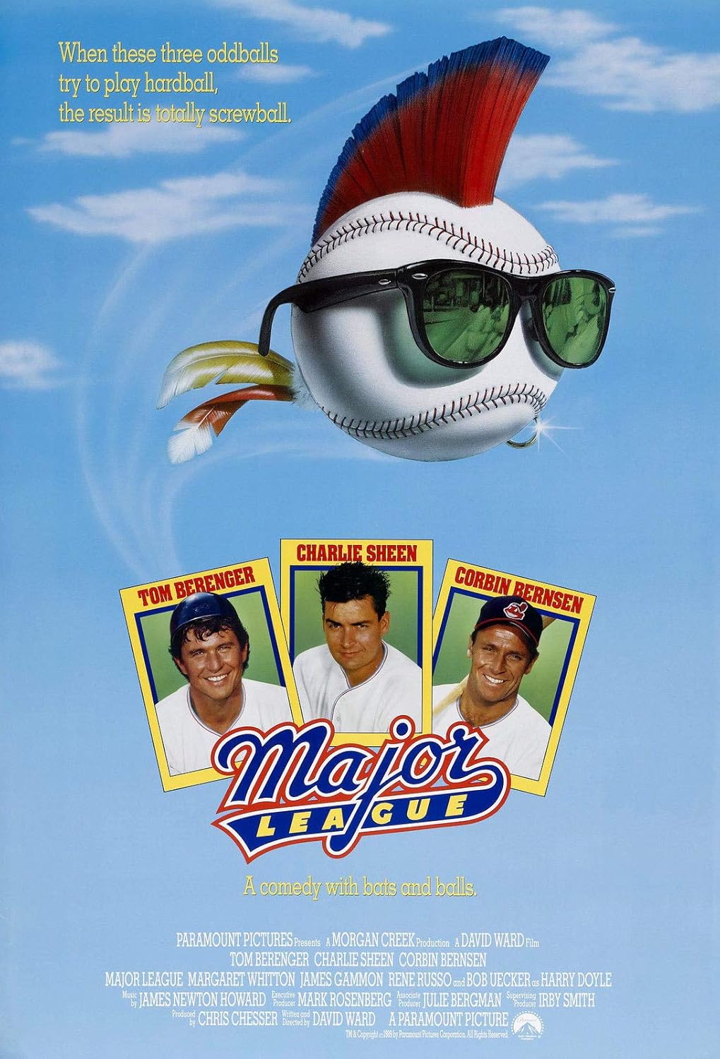 72288 Major League Movie 1989 Charlie Sheen Decor Wall 36x24 Poster Print