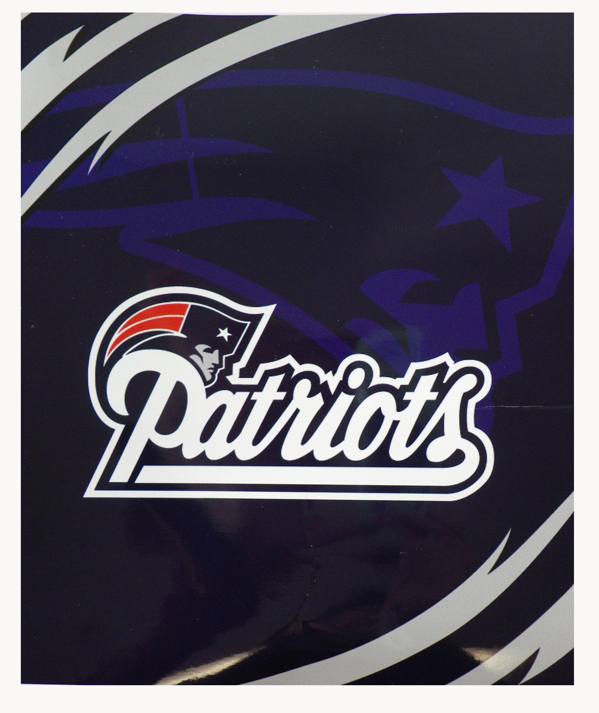 Northwest NFL Football Licensed New England Patriots Queen Size Royal Plush Blanket