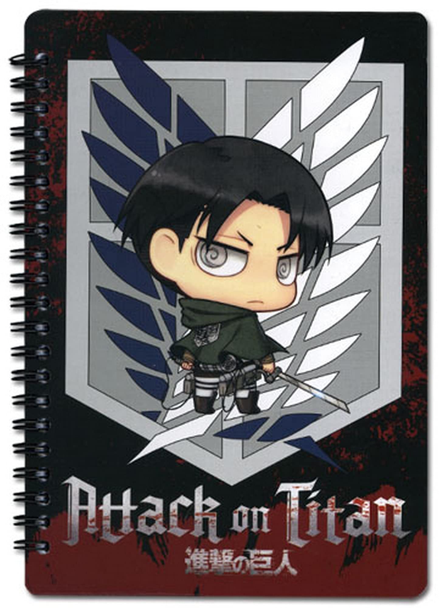 Notebook - Attack on Titan - New SD Levi Scout Regiment Anime Toys ge43168