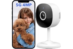 GALAYOU 4MP Cameras for Home Security-5G/2.4G Dual WiFi Security Camera Indoor for Baby/Pet/Dog/Nanny with Phone App, 24/7 SD Card Storage, Night Vision, Motion Alert, Works with Alexa/Google Home, G7
