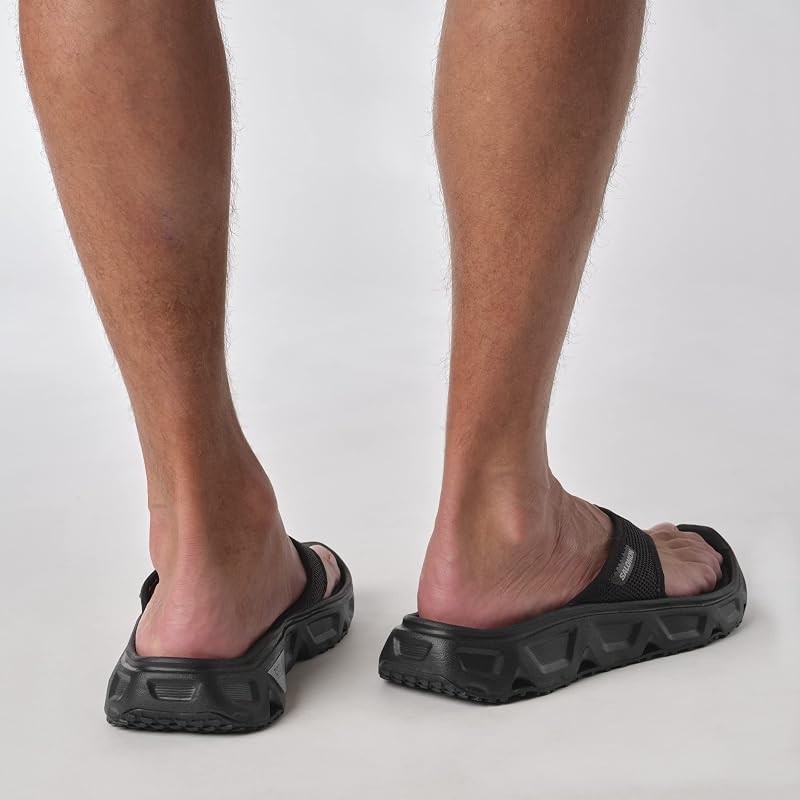 Reelax Break 6.0 Sandalias Hombre Verano con Entresuela y Plantilla EVA, Ligeras, Cómodas, Suaves y sin Custuras, Confort pies, Black, 40 2/3