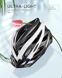 KINGBIKE Light Comfortable Adults Youth Bike Helmet