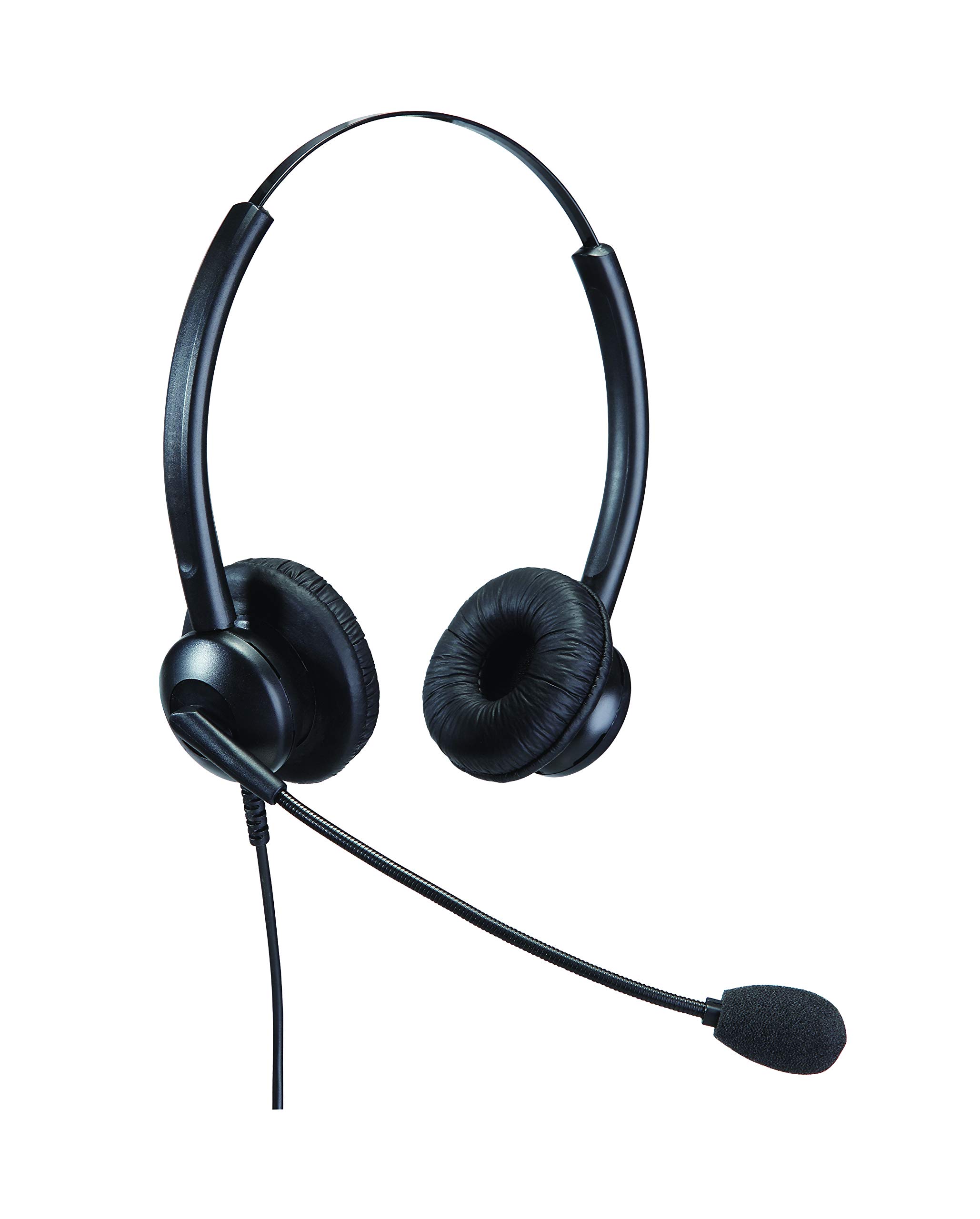 Affordable Double Ear Noise Cancelling Office/Call Centre Headset With USB Bottom Cord for Softphones, Laptops and Computers