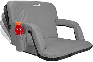 Driftsun Extra Wide Stadium Seats with Back Support - Deluxe Foldable Stadium Chairs for Bleachers - Folding Waterproof Sport Chair Easy to Transport