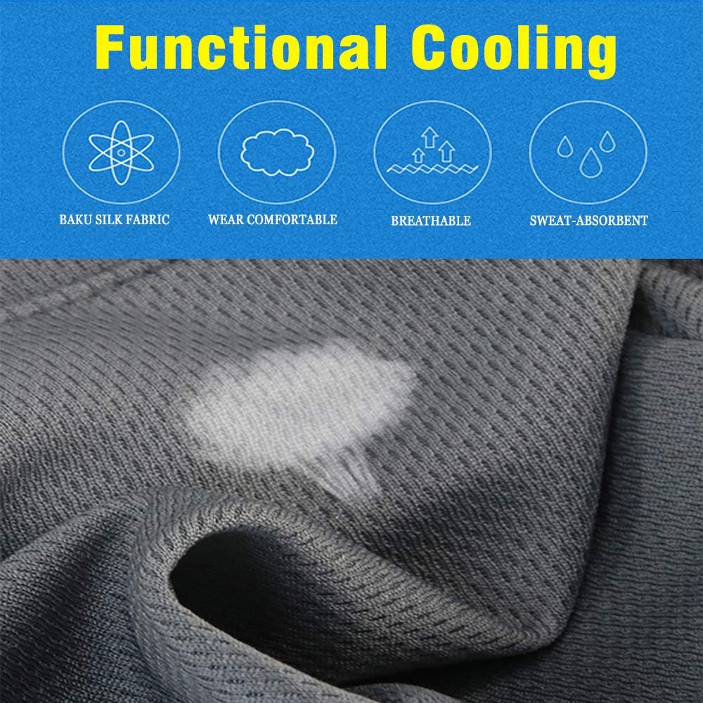 3 Pack Cooling Skull Cap Helmet Liner Sweat Wicking Cycling Running Hat for Men Women: Clothing