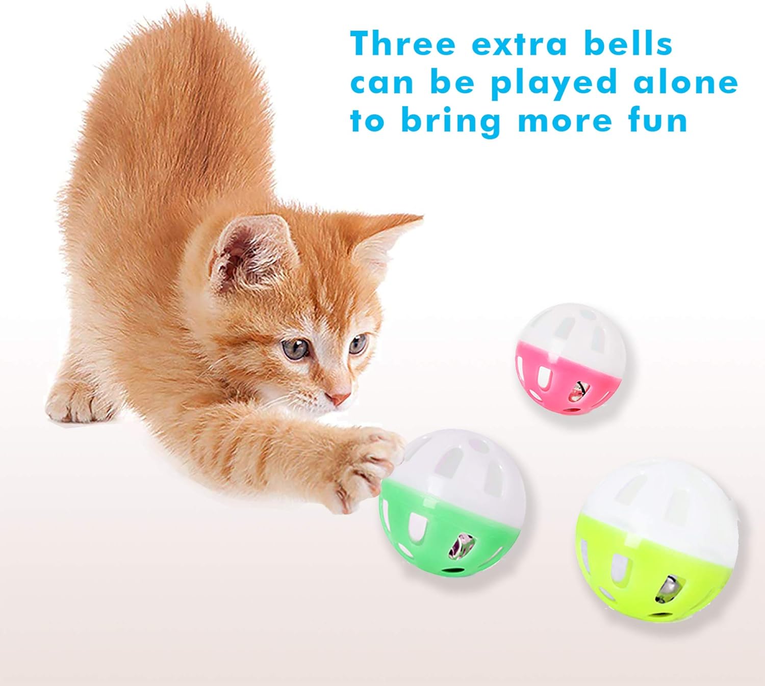 Cat Toy Roller Cat Toys 3 Level Towers Tracks Roller with Six Colorful Ball Interactive Kitten Fun Mental Physical Exercise Puzzle Toys : Kitchen & Dining