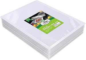 VOSEN 50 Quart Vacuum Sealer Storage Bags 8 x 12 Inch for Food Saver, BPA Free Heavy Duty Vacuum Sealer Sous Vide Bags Commercial Grade Bags