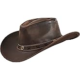 Lifting Gear Leather Cowboy Hat for Men Women Lightweight Handcrafted Western Shapeable Wide Brim | Western Hats for Men