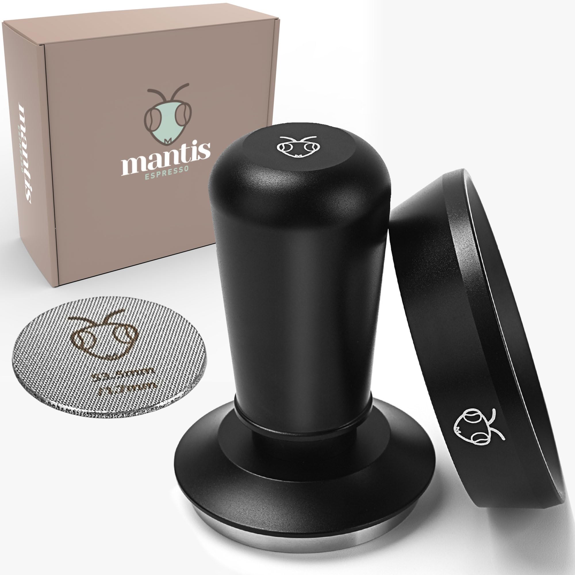 IKAPE 58MM Coffee Tamper Set Black 6 IN 1, Including Espresso Tamper, Distributor, Magnetic Funnel, Silicone Mat, Puck Screen, And Cleaning Towel - View #11
