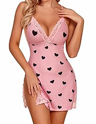 Avidlove Women Sleepwear Printed Nightgown Sexy