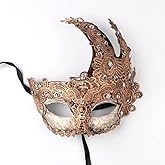 YU FENG Women's Venetian Masquerade Mask - Prom, Balls, Mardi Gras, Halloween, Party Costume Mask