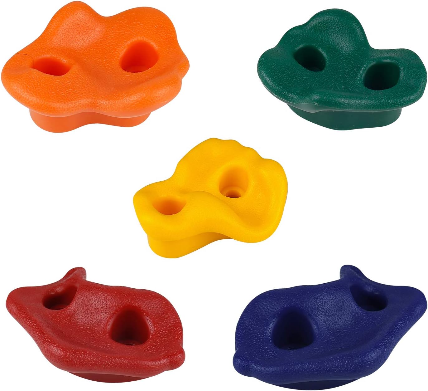PLYFUNS 12 Ninja Tree Climbing Holds for Kids - Rock Climbing Holds with 6 Sturdy Ratchet Straps Adult Climbing Rocks for Outdoor Play Course Training: Toys & Games