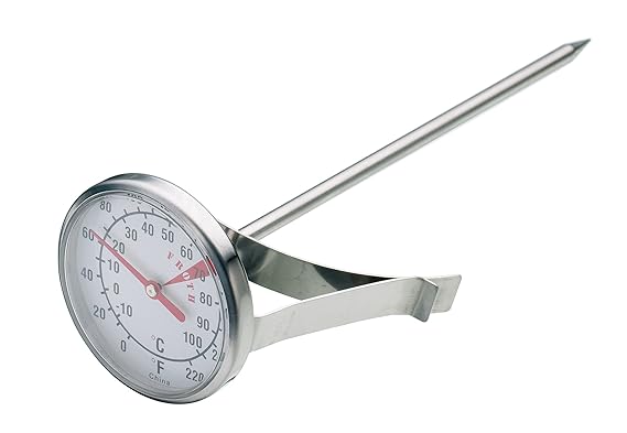 KitchenCraft Milchschaumthermometer, Edelstahl