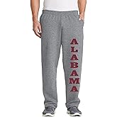 STUFF WITH ATTITUDE Alabama Open Bottom Gray Sweat Pants