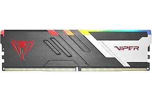 Patriot Viper Venom RGB DDR5 RAM 16GB (1X16GB) 6000MHz CL30 1.35v UDIMM Desktop Gaming Memory Compatible with Intel XMP/AMD E