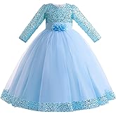 Cichic Elegant Little and Big Girls Long Birthday Party Wedding Pageant Graduation Prom Maxi Dresses 4-14Years