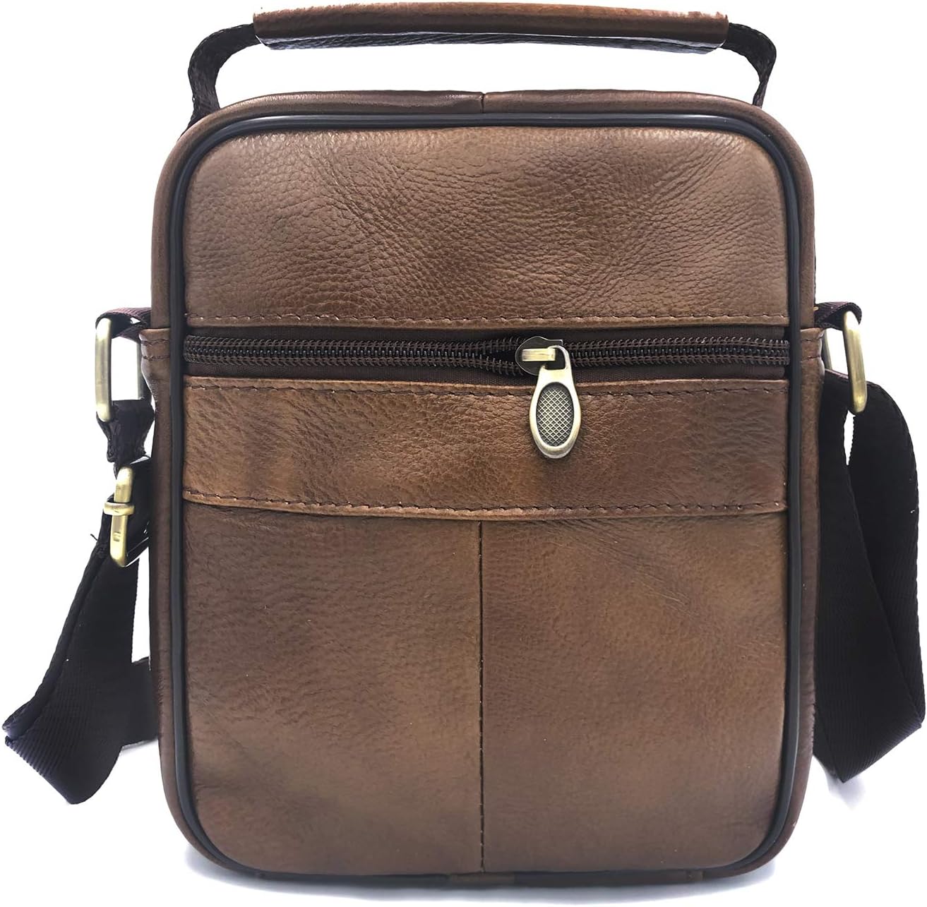 Realmark Men`s Genuine Leather Shoulder Bag Hand bag Crossbody Messenger Purse - Image 3
