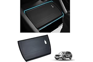 SENSHINE Center Console Wireless Charging Mat for 2025 2026 Subaru Forester Accessories Non-Slip Console Inserts Charging Mats Protective Pad for Forester Base Premium Sport Wilderness Limited Touring Black