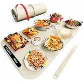 Food Warming Mat, iTRUSOU 27.5x16'' Electric Warming Tray with 7 Temp-Settings, 1-99h Flexible Timer, Switchable °F/°C, Rolla