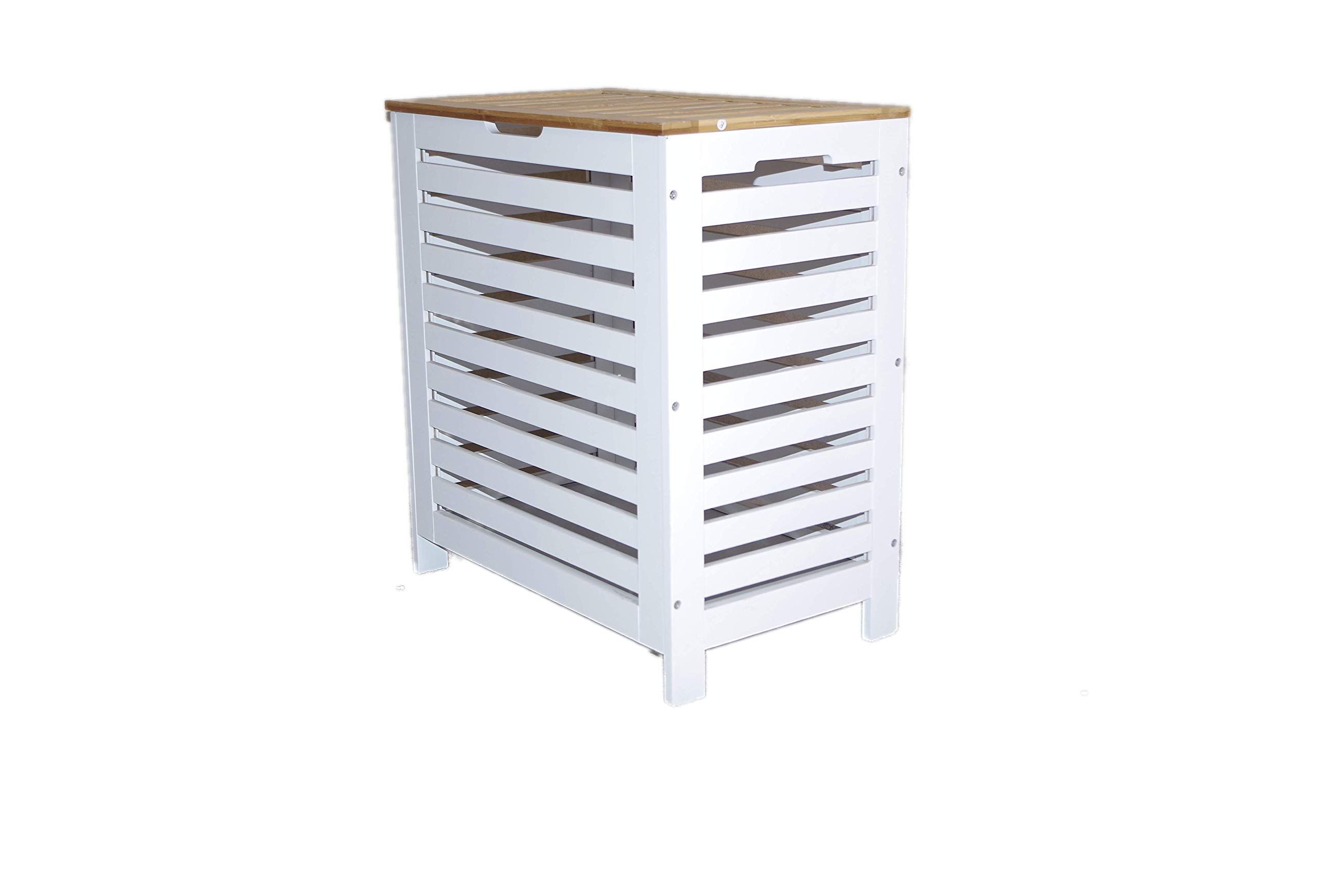 Large White Oak Wooden Laundry Clothes B Buy Online In Fiji At Desertcart