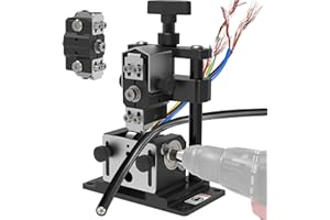 Tanfix Drill Powered Scrap Wire Stripping Machine, Wire Strippers Tool w/Dual-blade Design, Stripping Wire from 300MCM to 16 AWG, Efficient recycling of Copper Wire