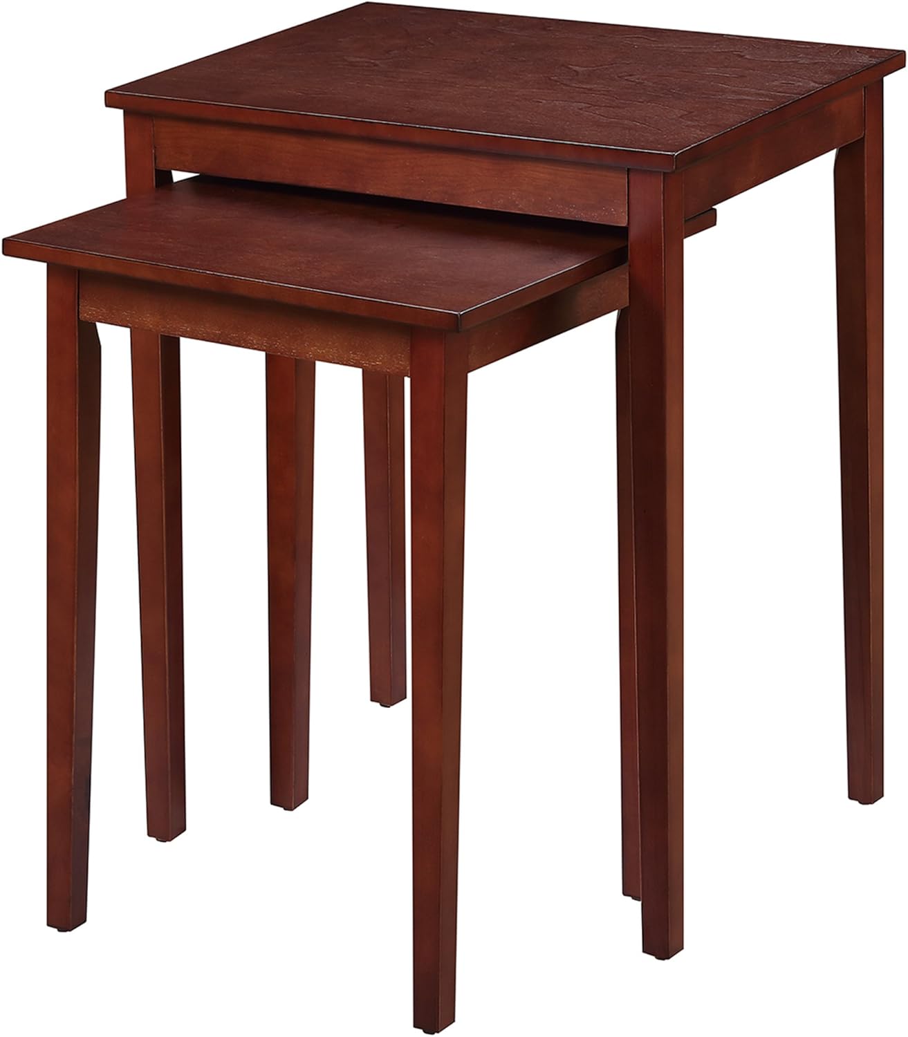 Convenience Concepts American Heritage Wedge End Table, Cherry: Furniture & Decor