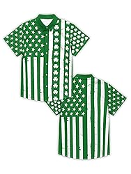 Hawaiian Shirts for Men St. Patrick's Day Summer