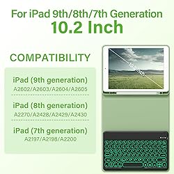 BQDIYOO Keyboard Case for iPad 9th/8th/7th