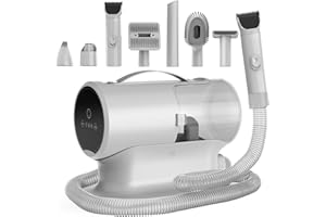 AIRROBO Dog Grooming Vacuum and Kit with Clipper Nail Trimmer Grinder, 12000Pa Pet Vacuum for Shedding Grooming, 2L Large Capacity Dog Hair Vacuum with 8 Pet Grooming Tools, PG100 Plus