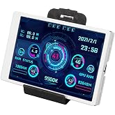 3.5 inch USB Mini Screen, PC Temperature Display for PC Computer Case Secondary Screen, Full View Display Small Screen CPU HDD Data Monitor (White)