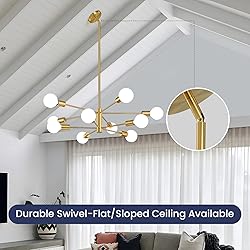 RUIYEY Modern Sputnik Chandeliers Light, 10-Light