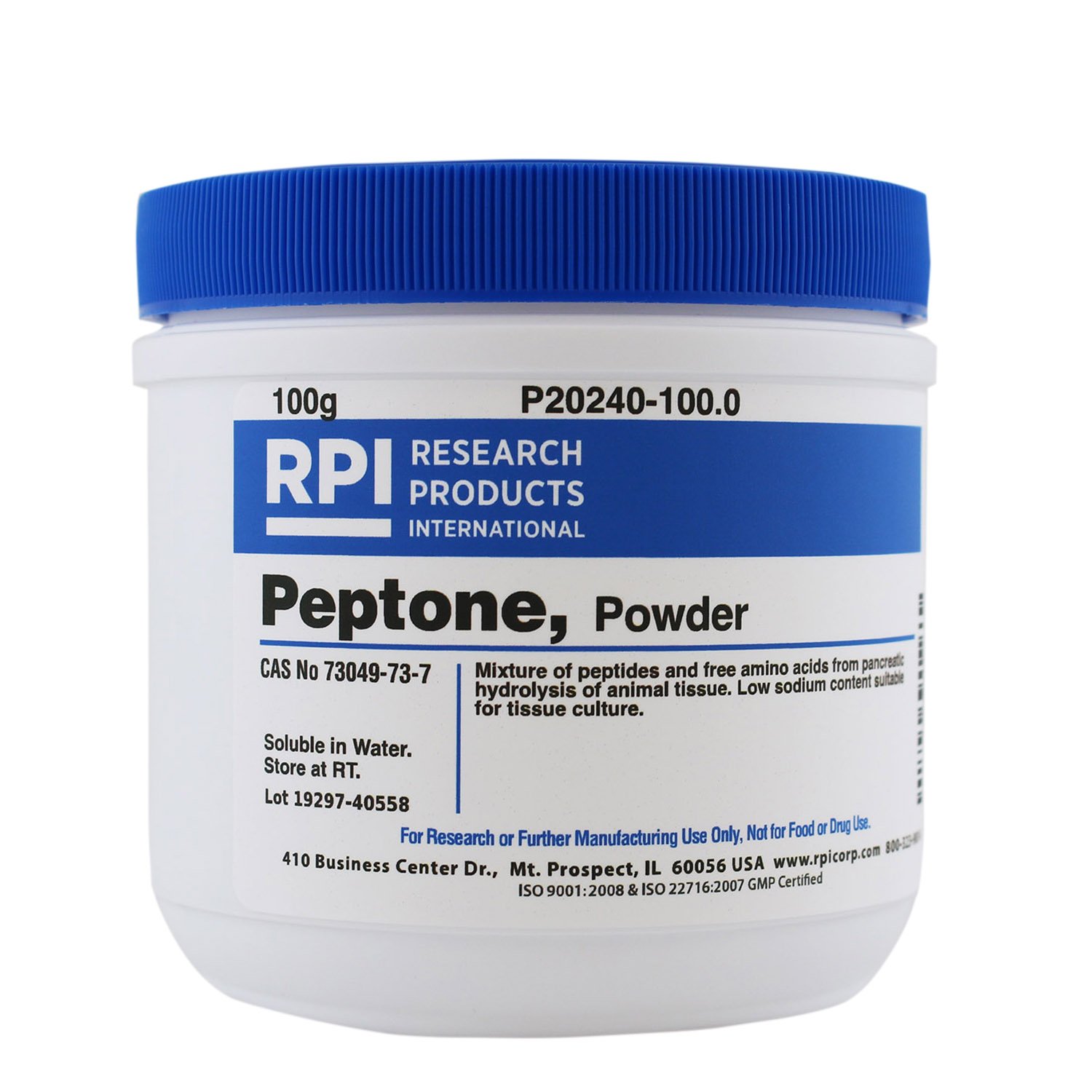 RPI P20240-100.0 Peptone, Powder, 100g