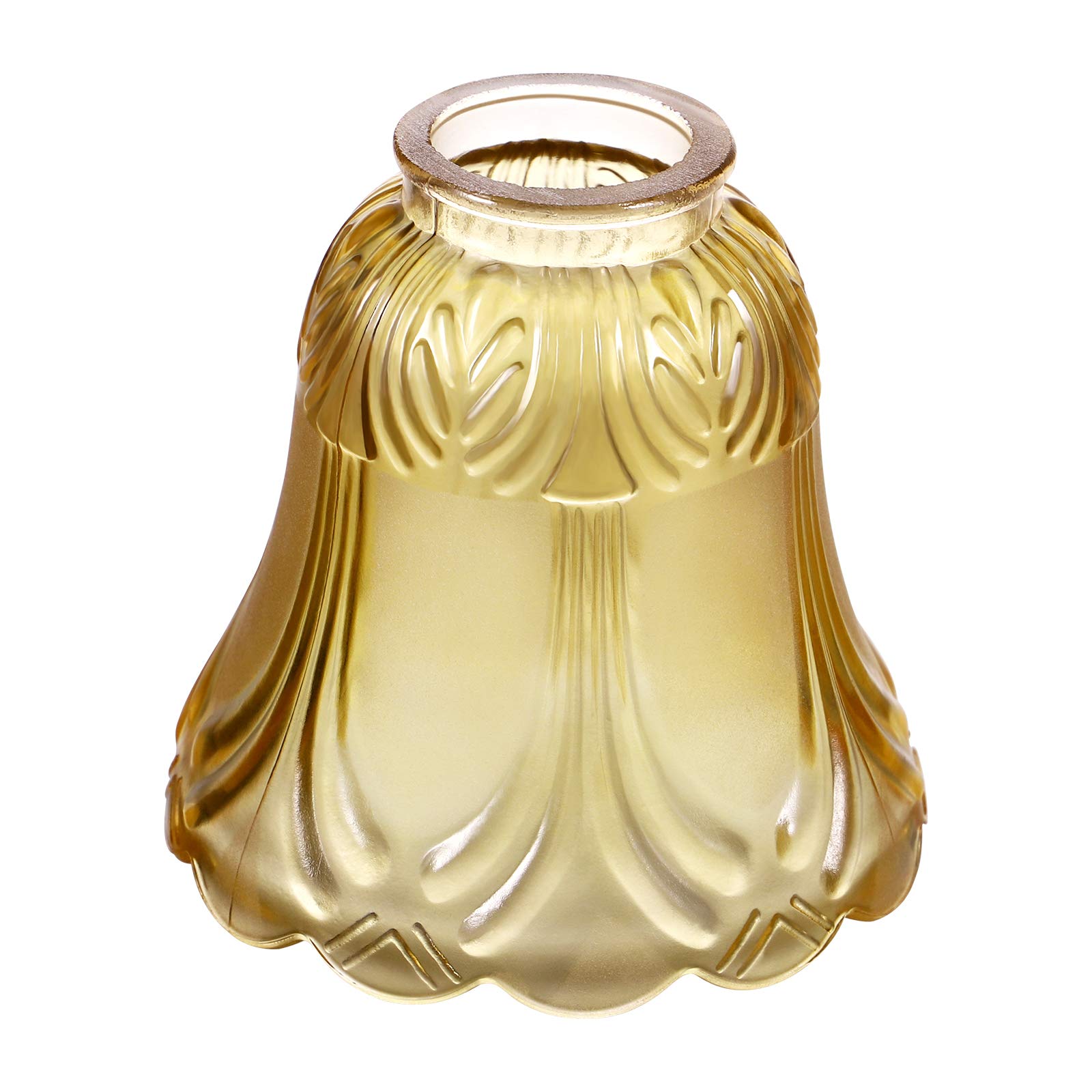 OSALADI Pendant Light Shade Pendant Light Flower Bell Shaped Glass Lamp Shade Chandelier Lamp Shade Ceiling Cover Replacement for Table Floor