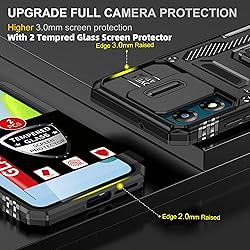 FRLMOOES for Motorola Moto E13 Case with 2 Screen
