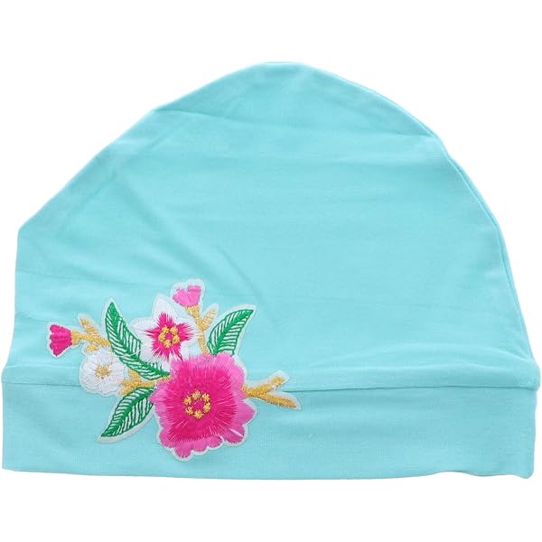 Landana Soft Chemo Cap & Sleep Turban For Women - Comfort Head Cover With Red Butterfly