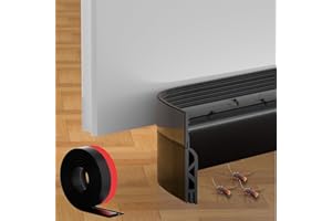 CYZARIZE 39inch Door Draft Stoppers, Door Sweep for Bottom of Door, Weather Stripping Door Seal, Under Door Noise Stopper (Black, 39inch)