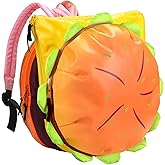 MaiQidd Cheeseburger Backpack Multi-compartment Funny Hamburger Backpack